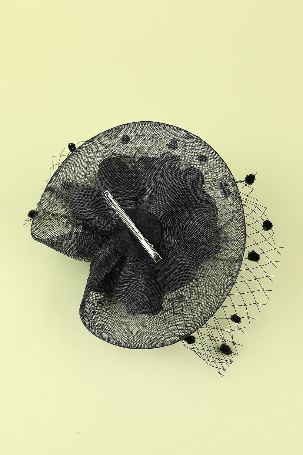 1920 Negro pluma con cuentas diadema