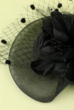 1920 Negro pluma con cuentas diadema