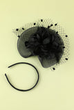 1920 Negro pluma con cuentas diadema