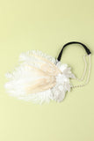 1920 Pluma de lentejuelas Perlas aleta diadema