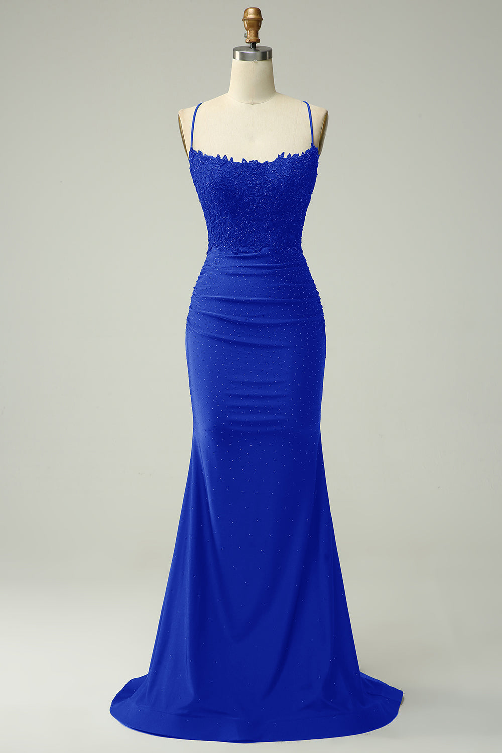 Sirena Halter Vestido de Graduación Verde Oscuro