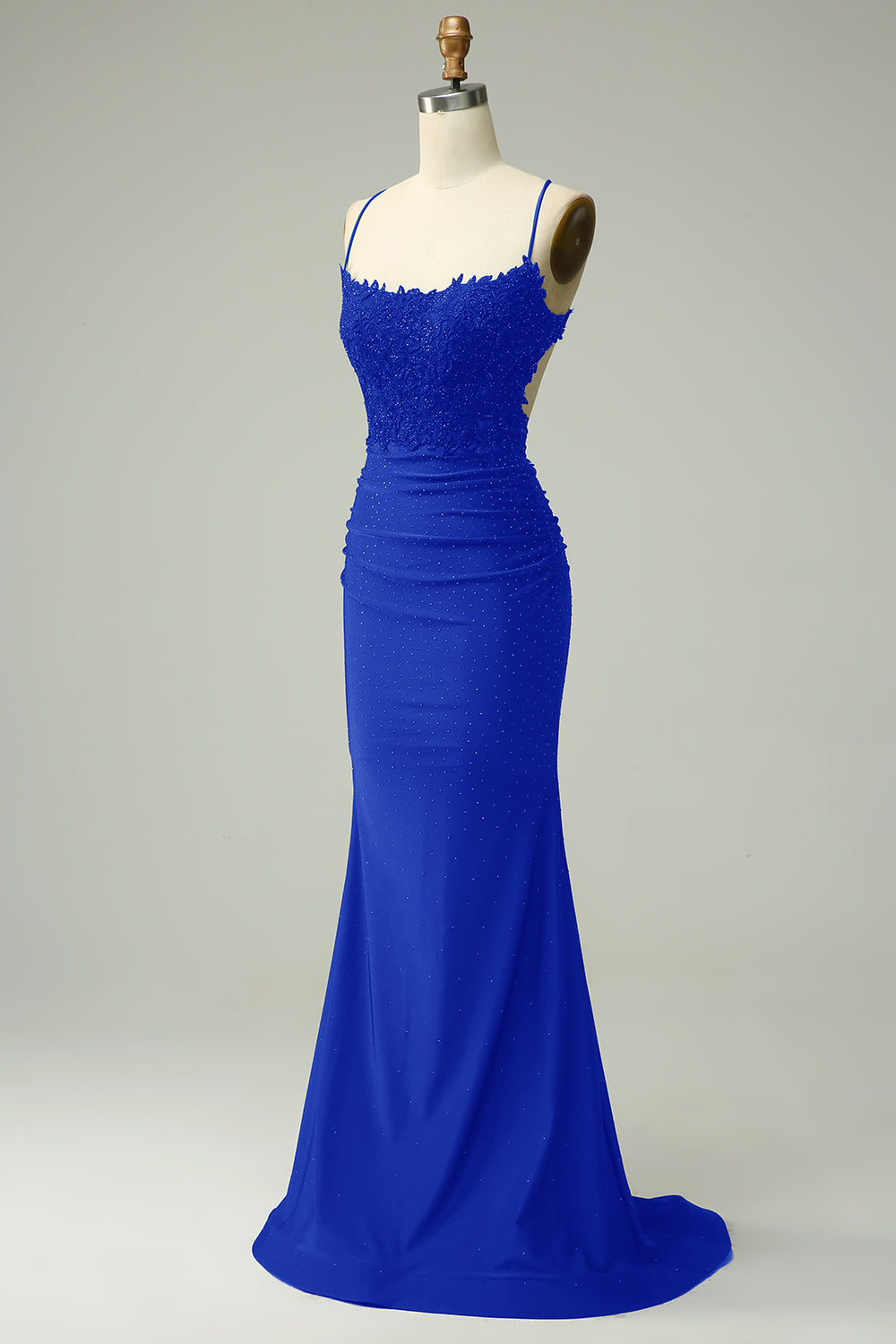 Sirena Halter Vestido de Graduación Verde Oscuro