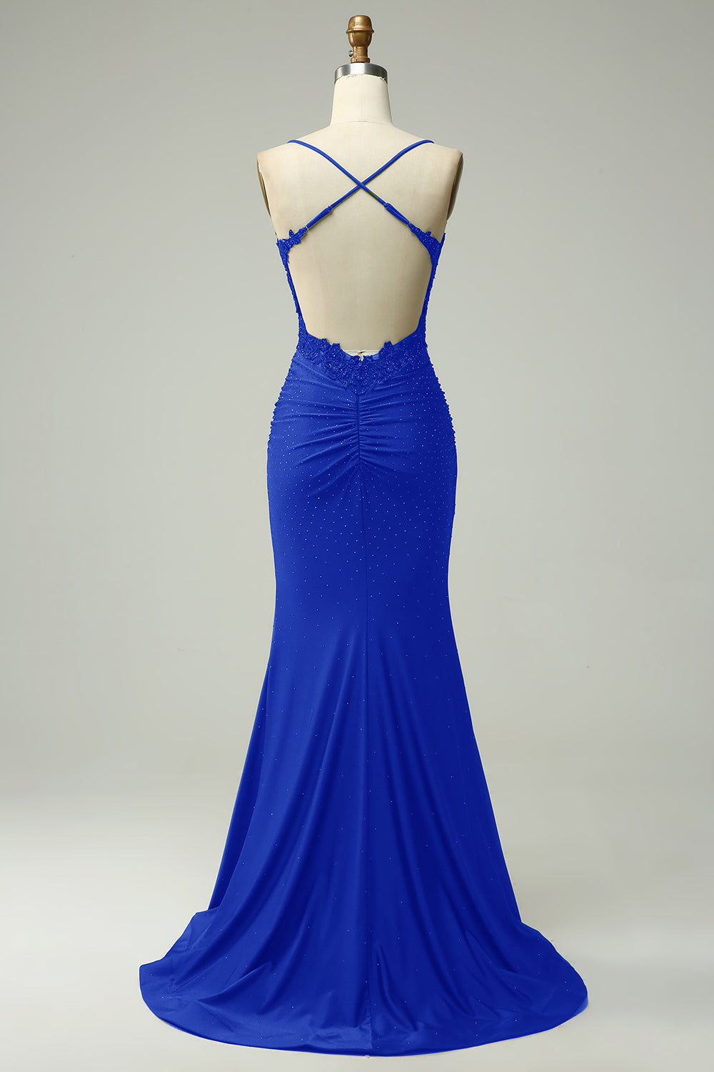 Sirena Halter Vestido de Graduación Verde Oscuro