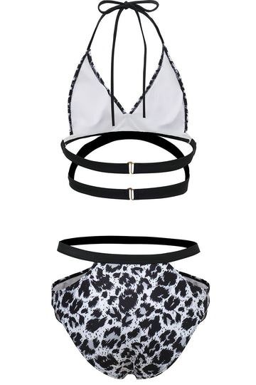 Leopardo Blanco Push Up Bikini