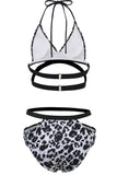 Leopardo Blanco Push Up Bikini