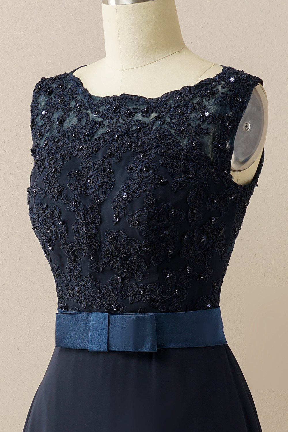 Applique vestido largo de fiesta