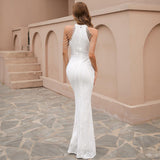 Negro Vestido de Fiesta Sirena Lentejuelas