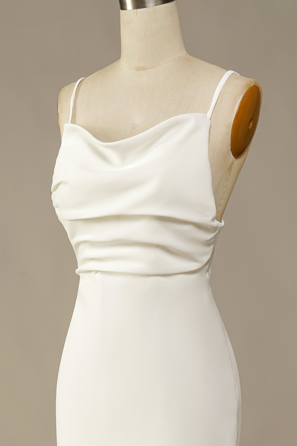 Vestido de novia largo sirena blanca