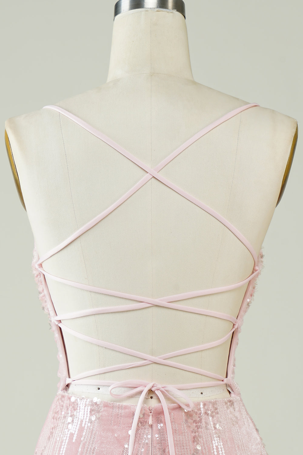 Terciopelo Rosa Vestido de Cóctel