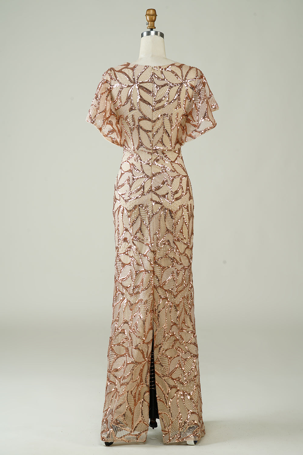 Vestido de Fiesta Lentejuelas Champán