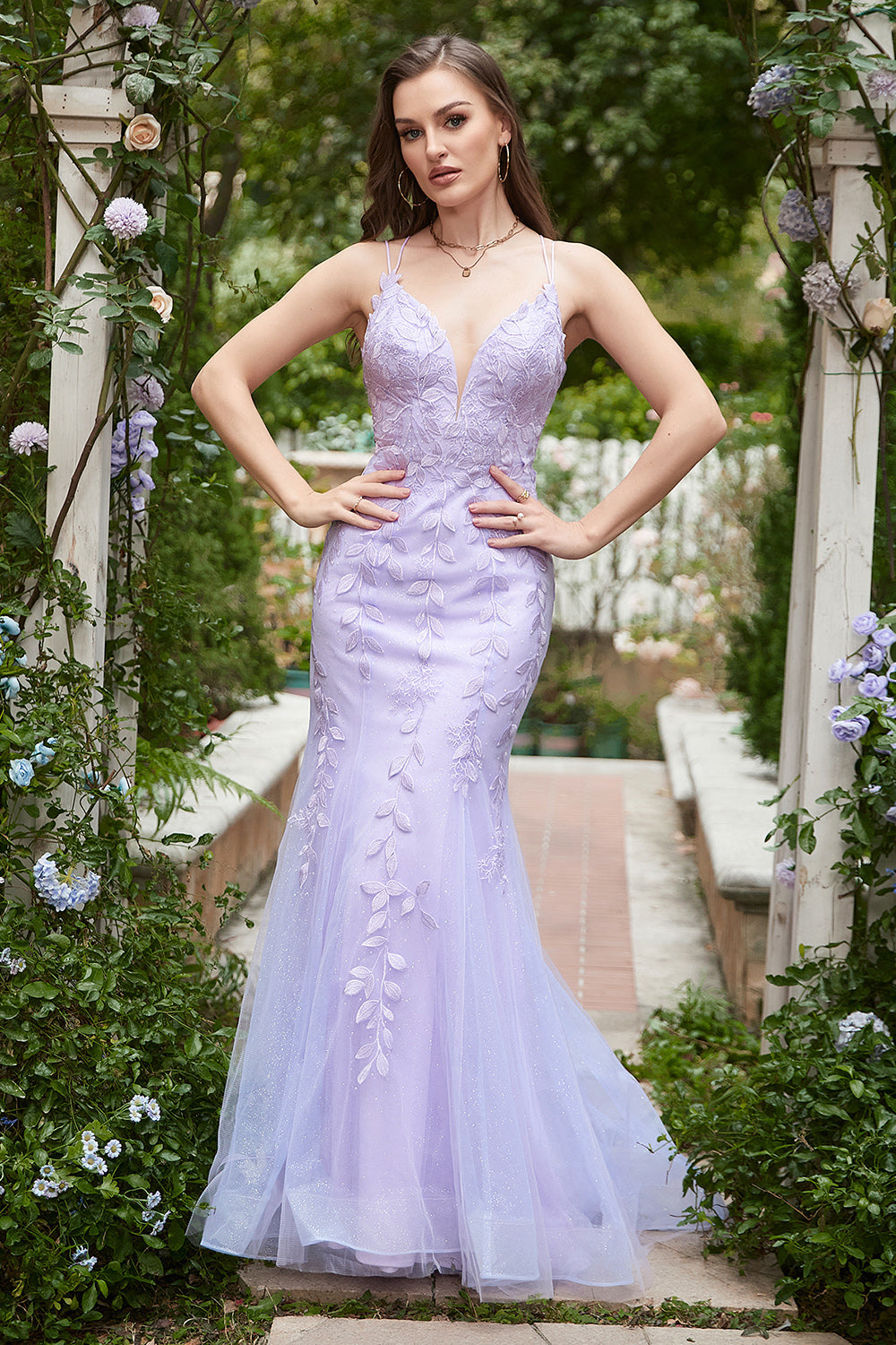 Tirantes de Espagueti Sirena Azul Vestido de Graduación