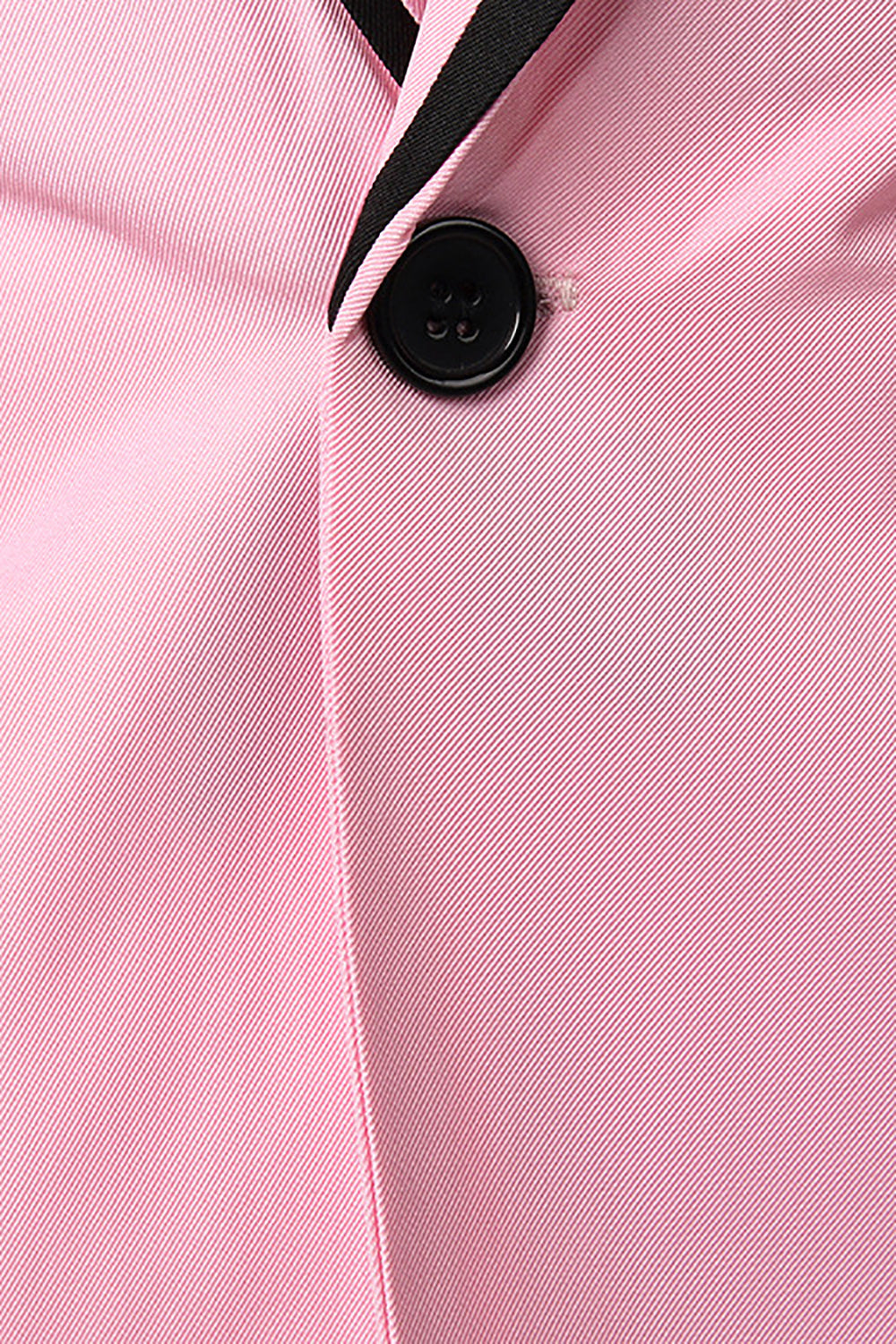 Blazer de Fiesta Solapa de Muescas Rosa