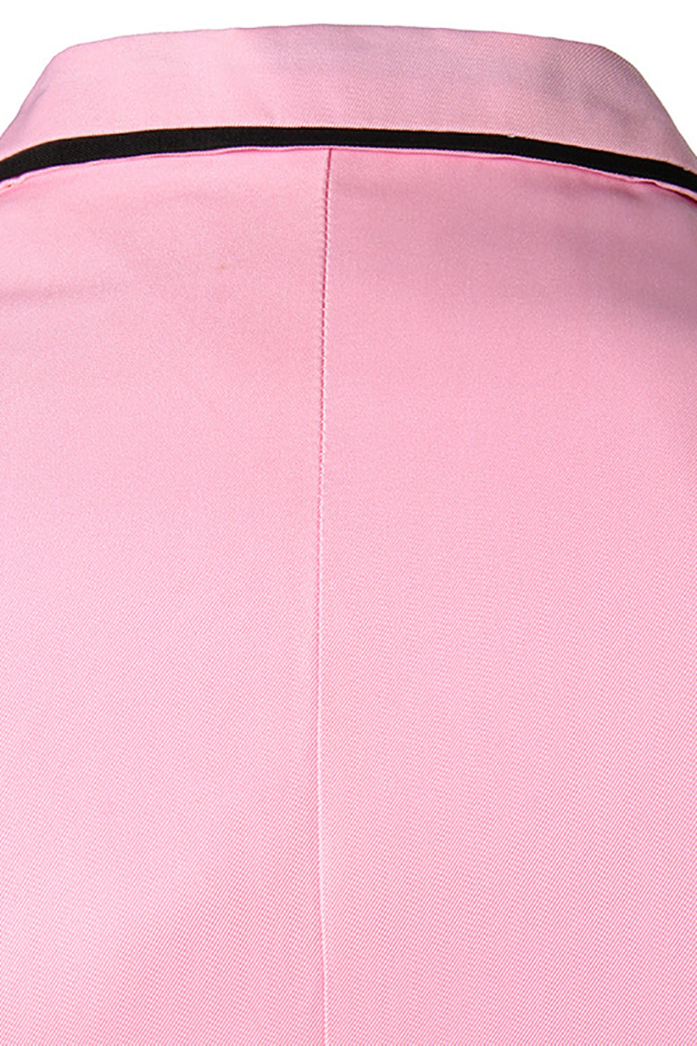 Blazer de Fiesta Solapa de Muescas Rosa