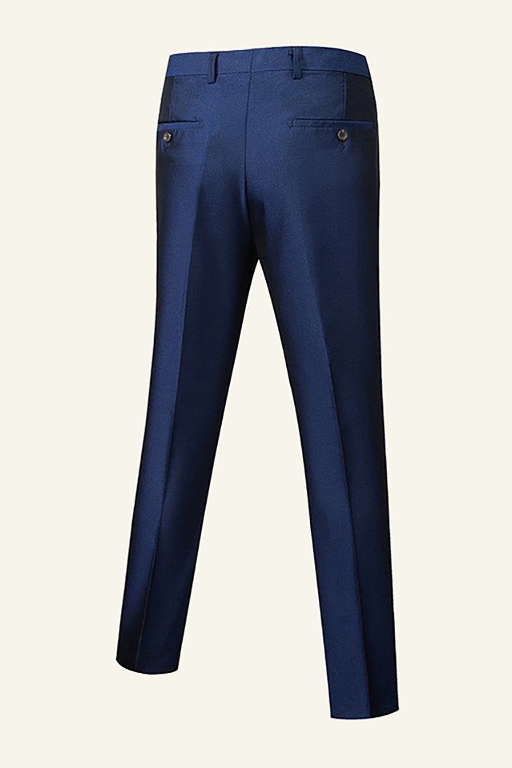 Azul Oscuro Solapa de Chal 3 Piezas Trajes Masculinos