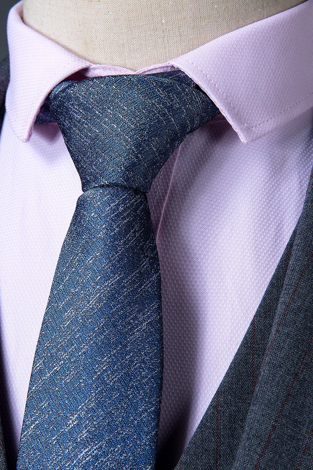 Traje Masculino Azul Oscuro 3 Piezas Un Solo Pecho