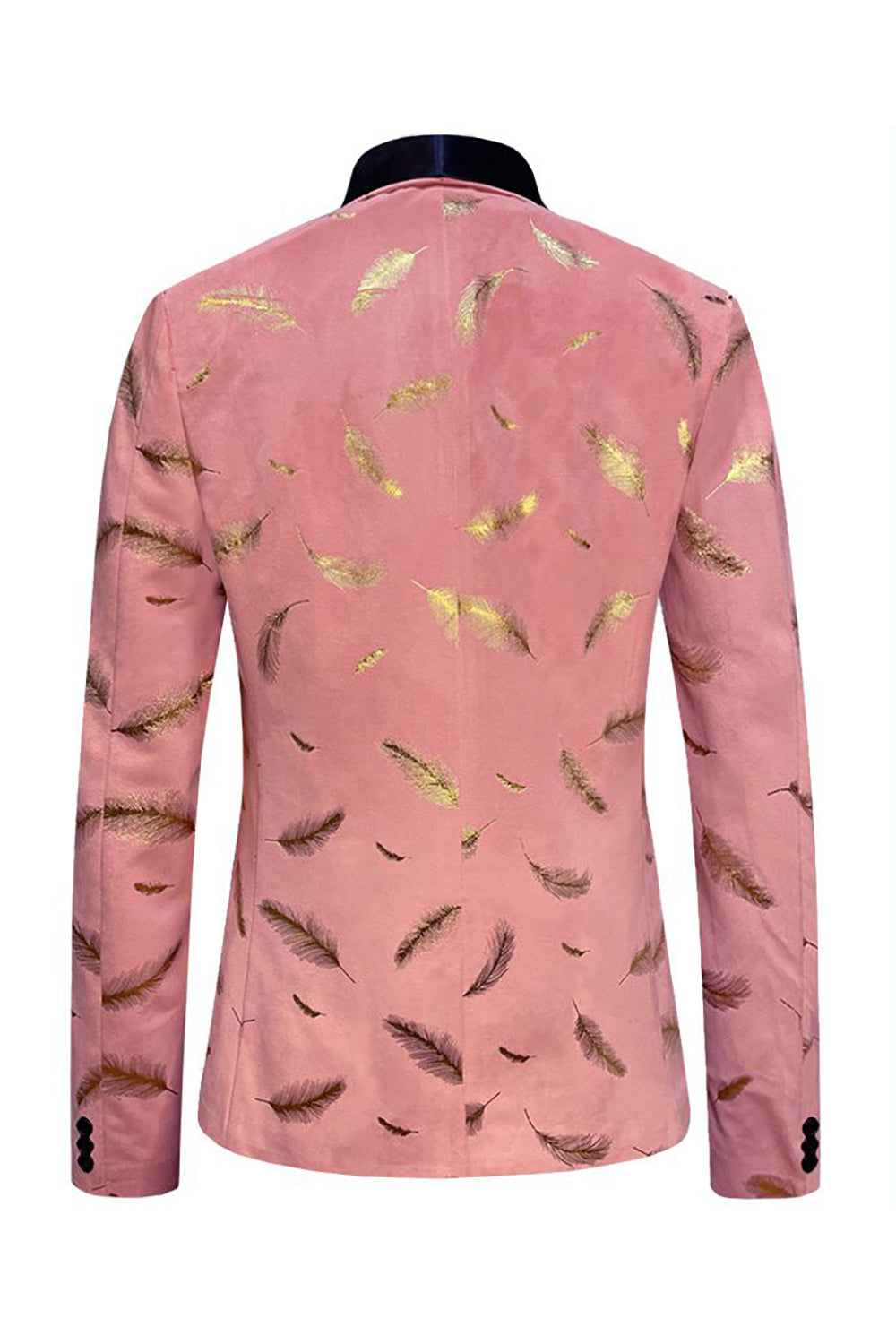 Turquesa Jacquard Solapa de Chal Blazer Hombre