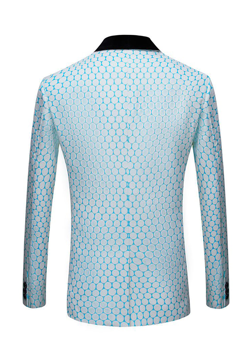 Gris Claro Jacquard 2 Piezas Trajes de Fiesta