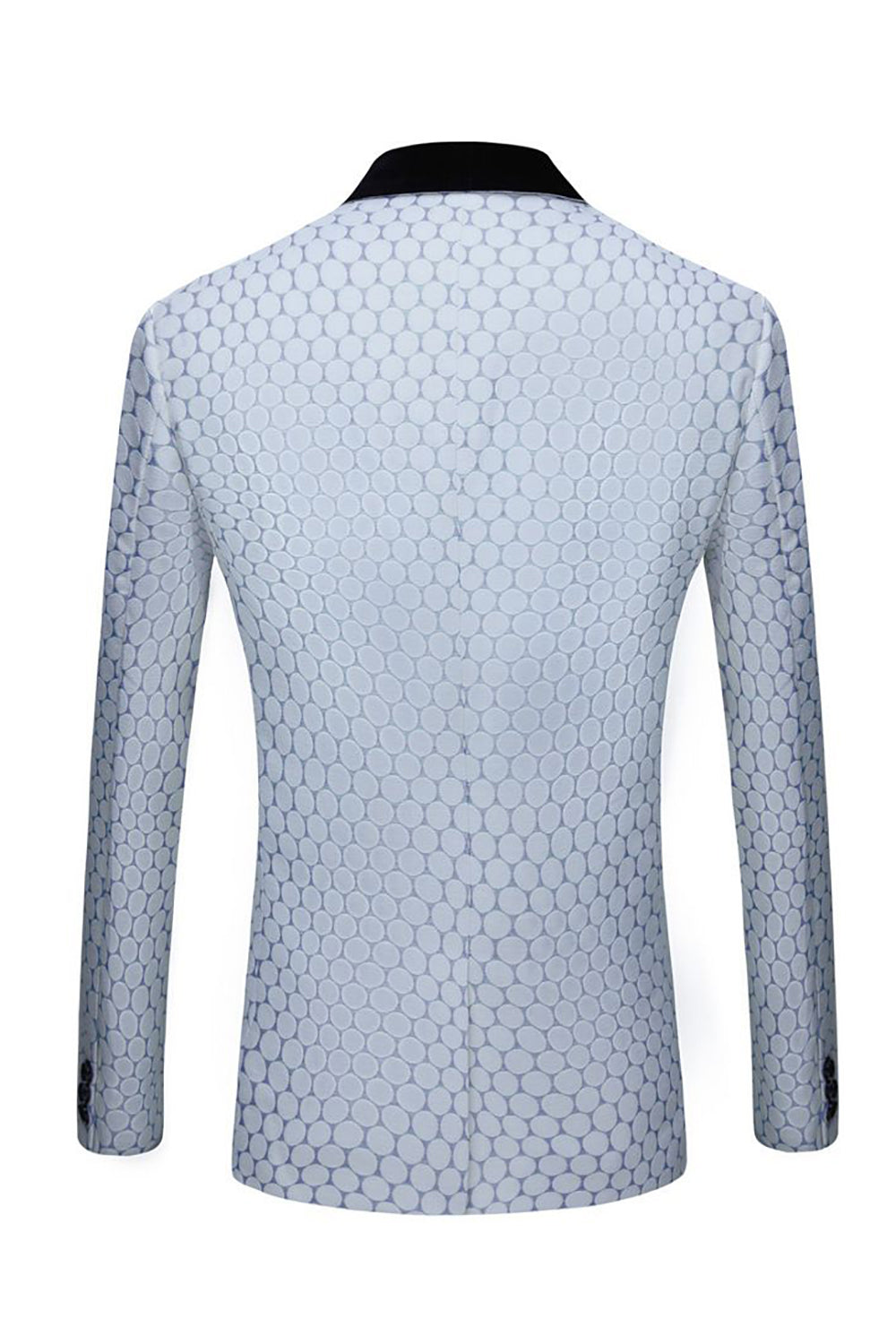 Gris Claro Jacquard 2 Piezas Trajes de Fiesta