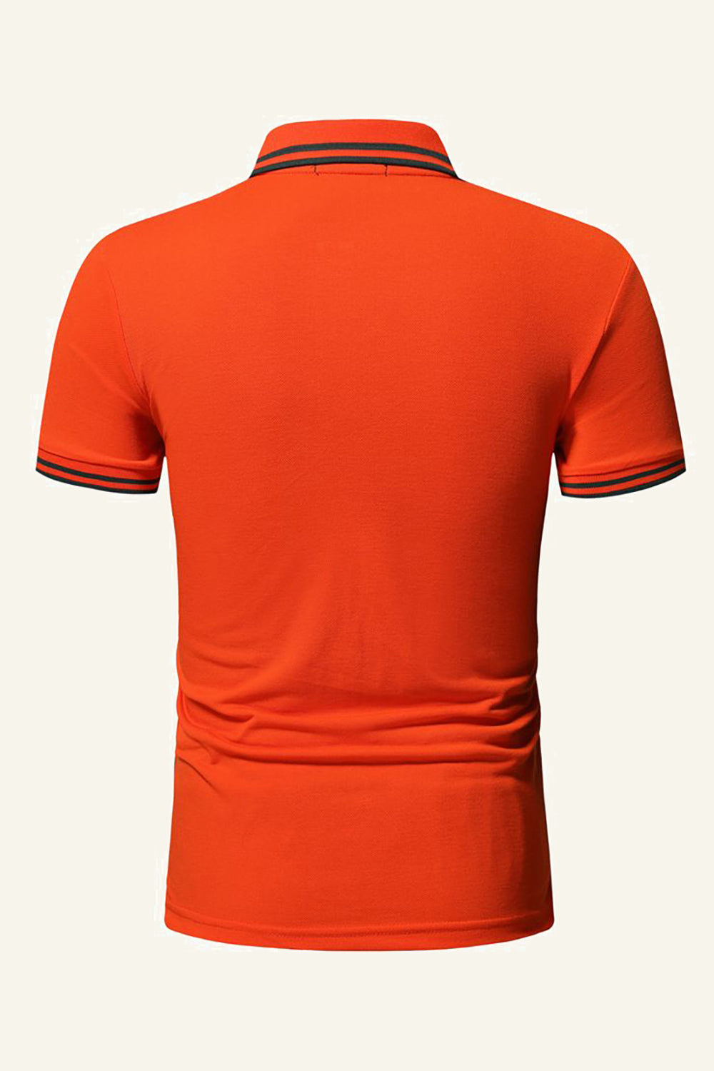 Slim Fit Mangas Cortas Camisa Polo Azul Marino