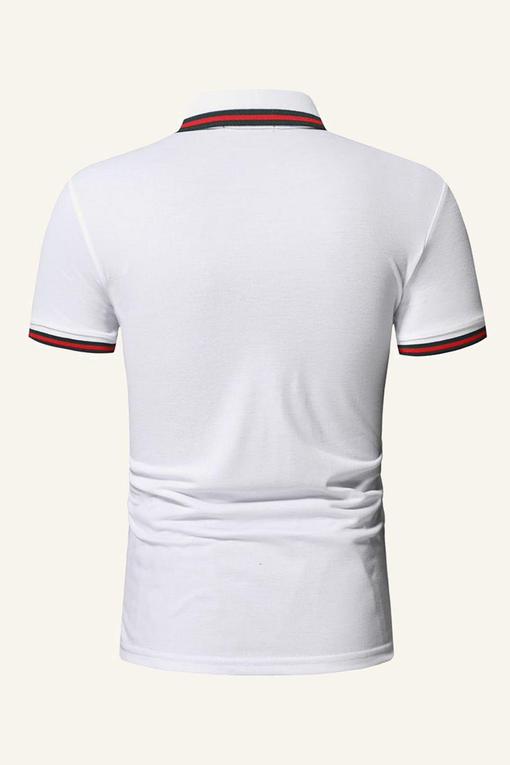 Slim Fit Mangas Cortas Camisa Polo Azul Marino