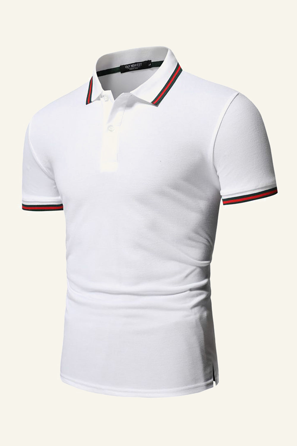 Slim Fit Mangas Cortas Camisa Polo Azul Marino