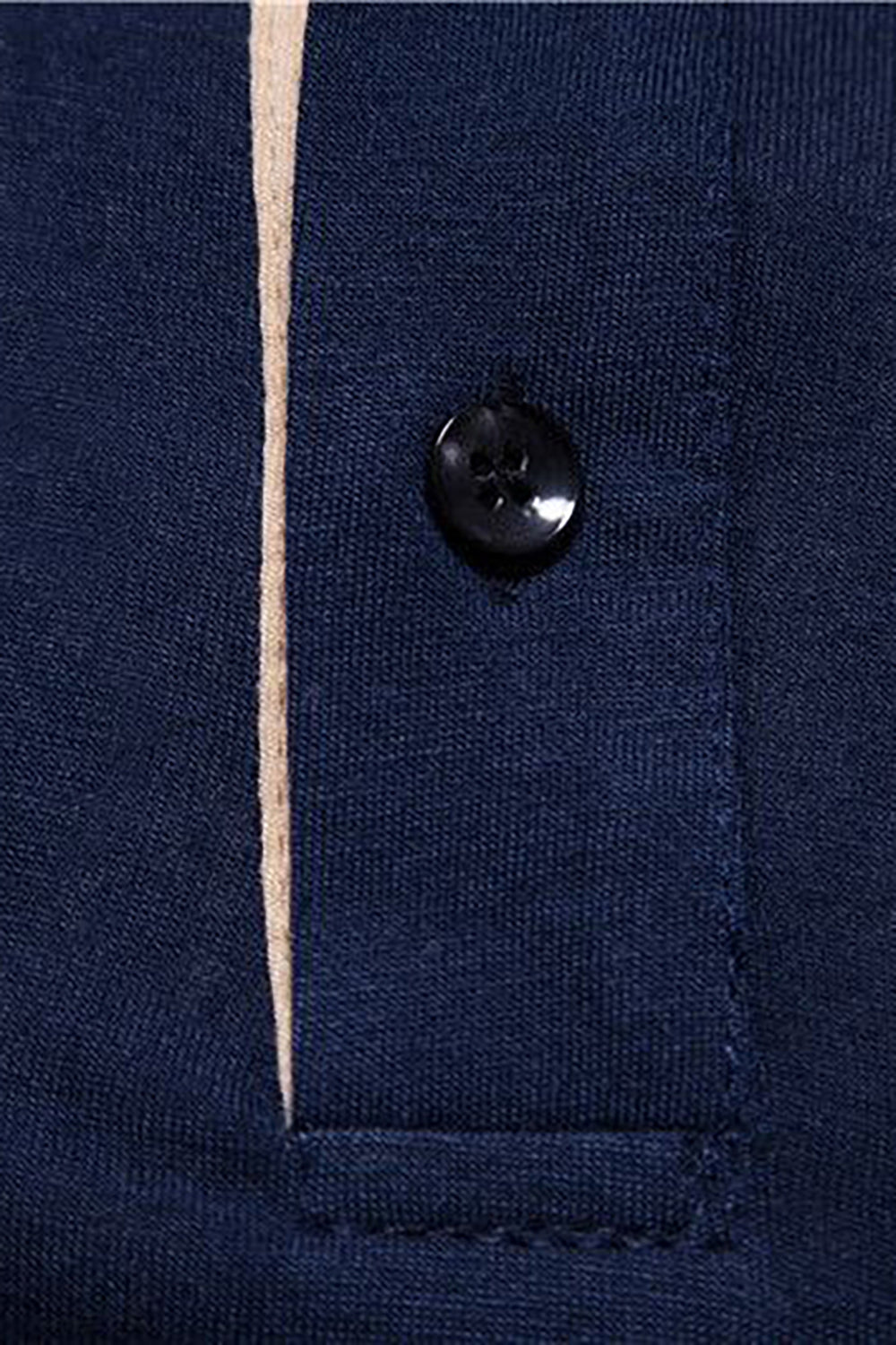 Slim Fit Camisa Polo Mangas Cortas Azul Marino