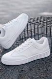 Zapatos casuales con cordones blancos para hombres