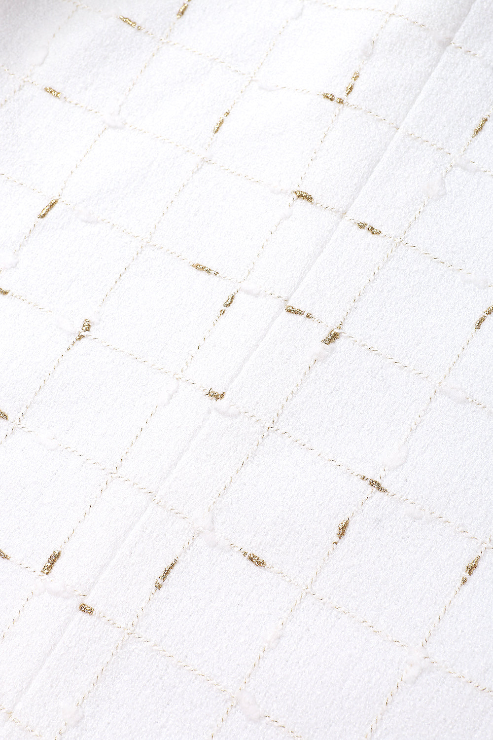 White Plaid Double Breasted 2 piezas Trajes de fiesta para hombres