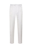 Jacquard blanco de doble pecho 2 piezas trajes de hombre