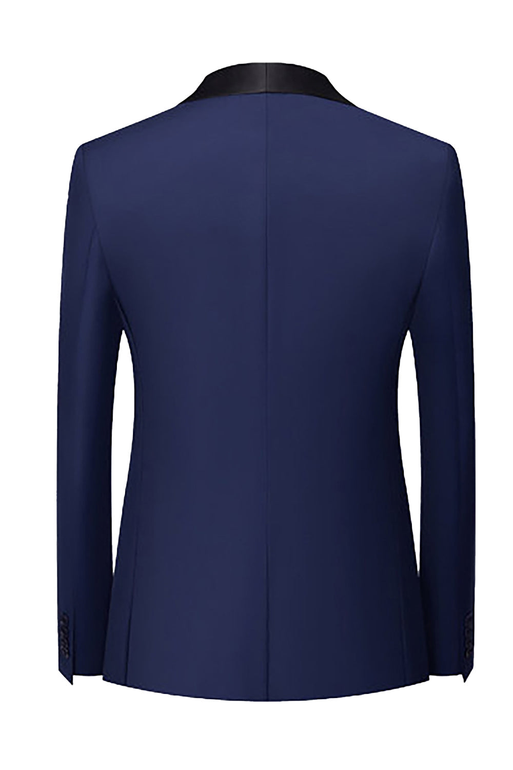 Azul real 3 piezas chal solapa de hombre trajes de fiesta