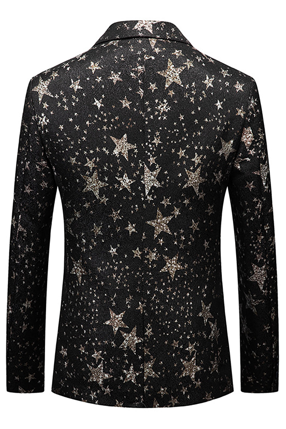 Blazer Masculino Negro Estrellas