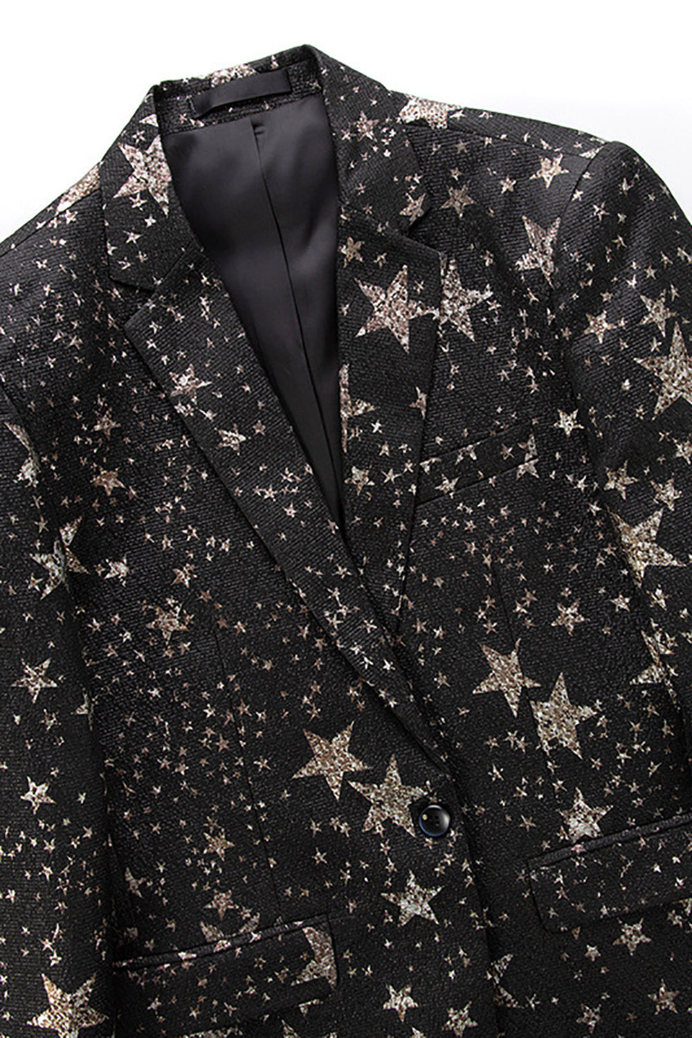 Blazer Masculino Negro Estrellas