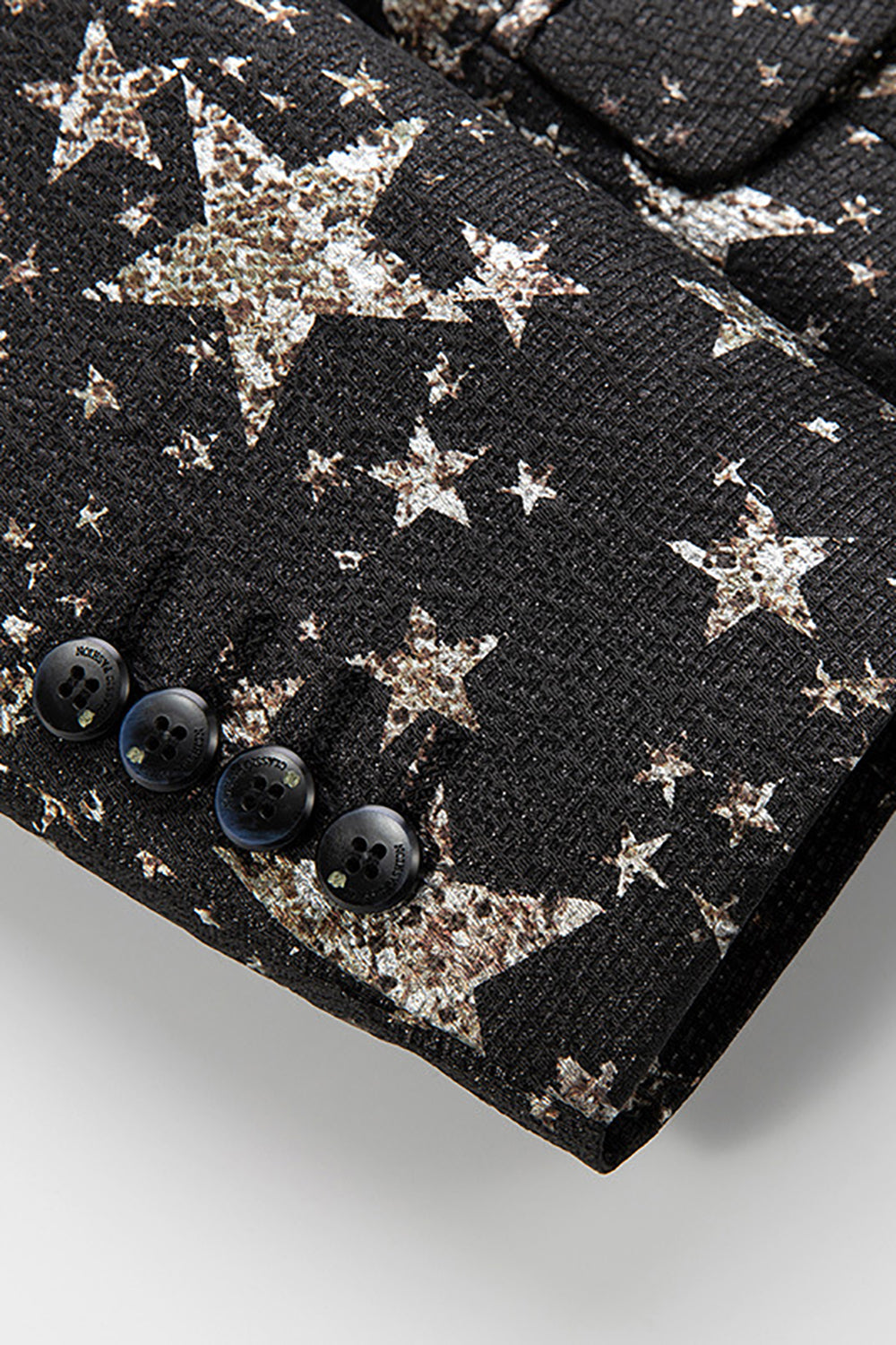 Blazer Masculino Negro Estrellas