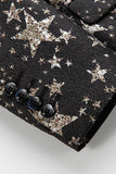 Blazer Masculino Negro Estrellas