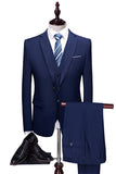 Azul Marino 3 Piezas Slim Fit Casual Tuxedo Suits