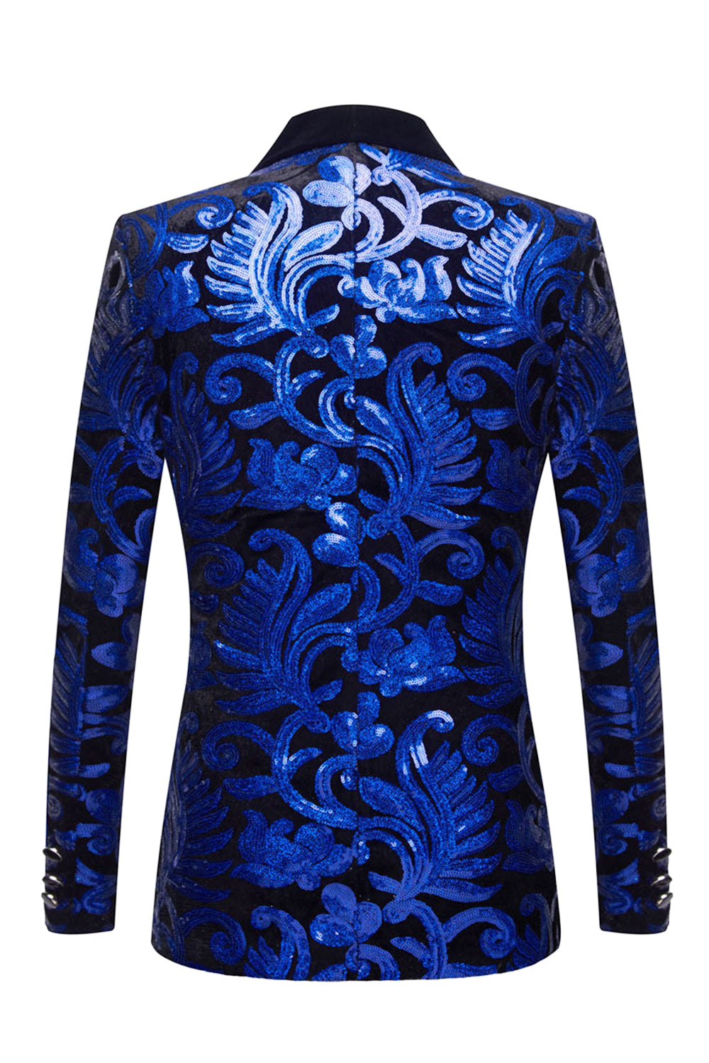 Azul Real Lentejulas 2 Piezas Trajes Masculinos