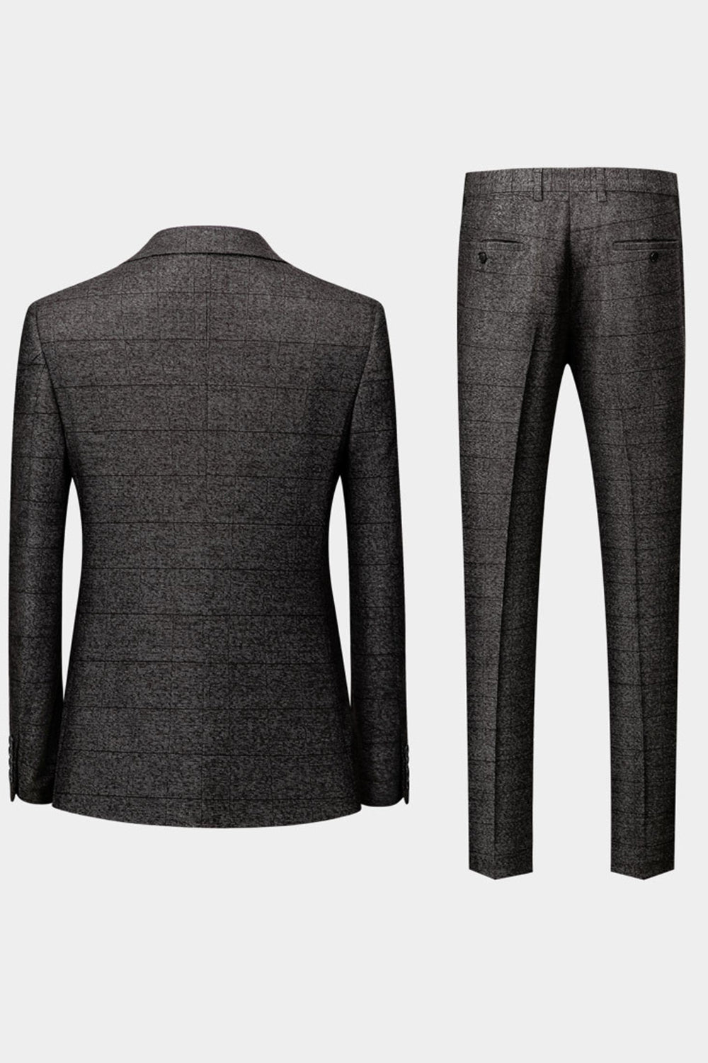 Esmoquin Negro 3 Piezas Trajes de Boda