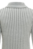Suéter de hombre cuello alto gris