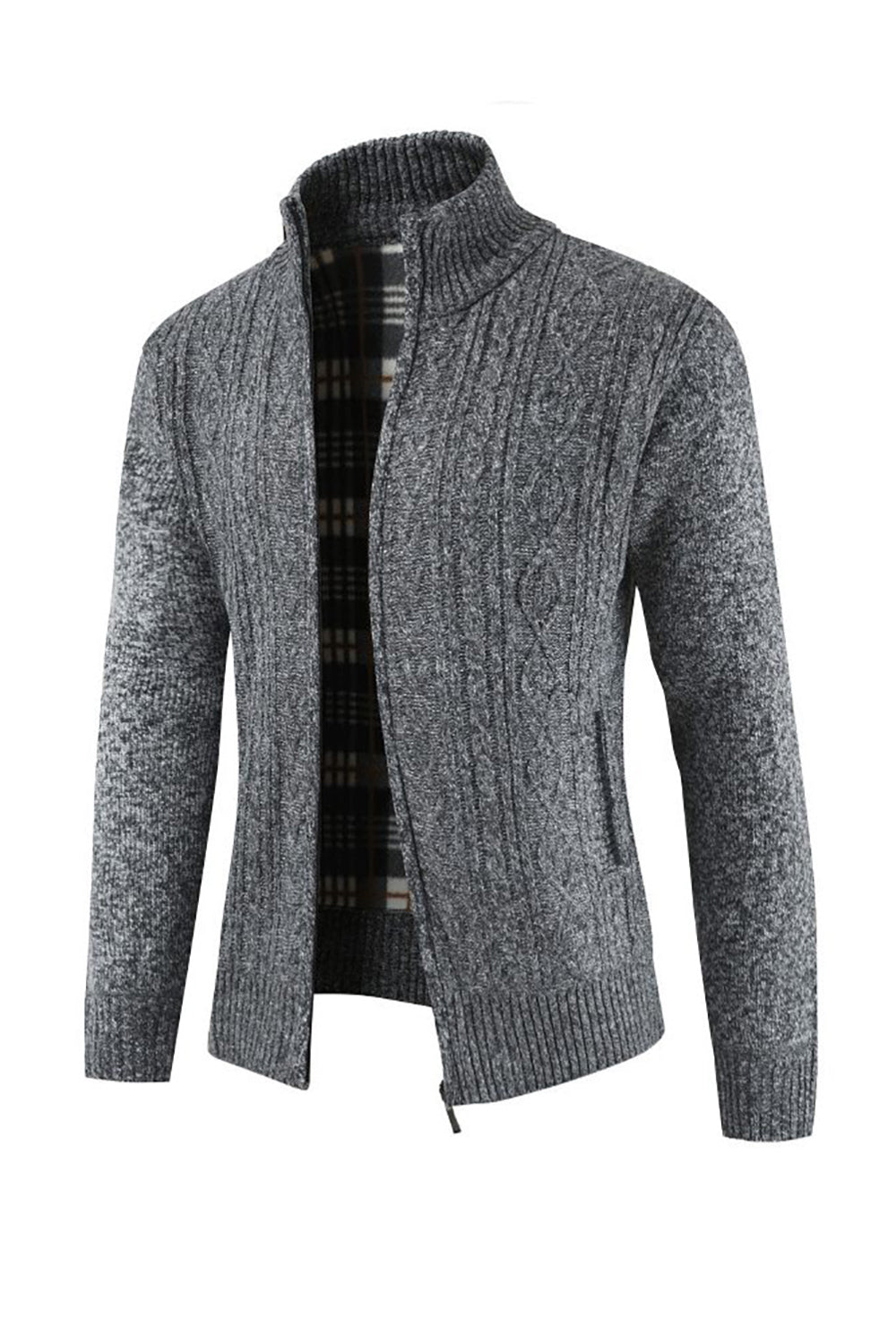 Borgoña Suéter de punto cardigan