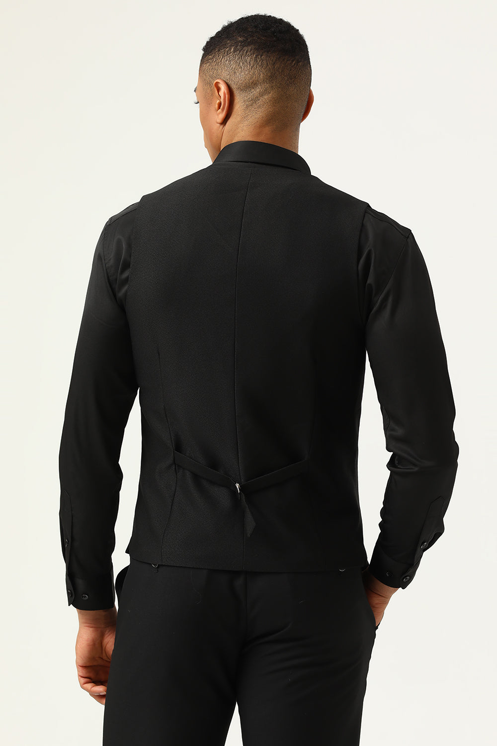 3 Piezas Rojo Negro Trajes de Fiesta Para Hombres