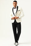 Rojo Jacquard Blazer de Fiesta