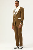 Trajes de Fiesta Para Hombre Marrón