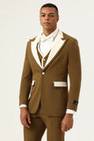 Trajes de Fiesta Para Hombre Marrón