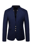 Azul marino blazer hombre un solo pecho