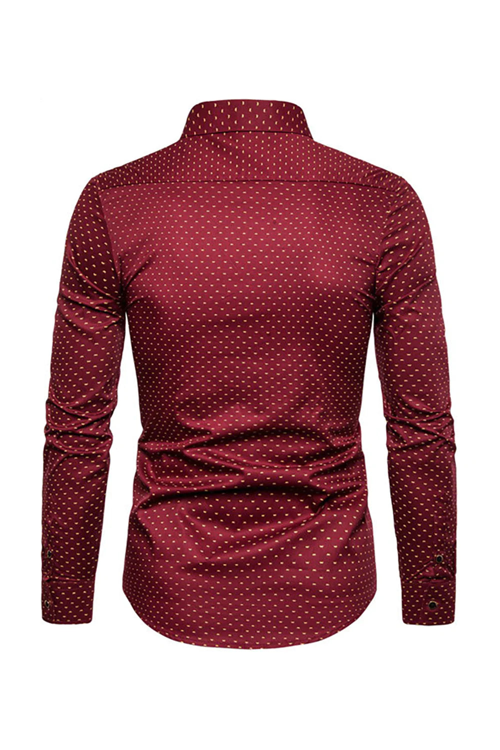 Manga Larga Hombre Camisa de Talla Grande