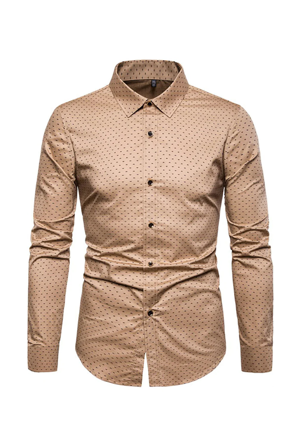 Manga Larga Hombre Camisa de Talla Grande