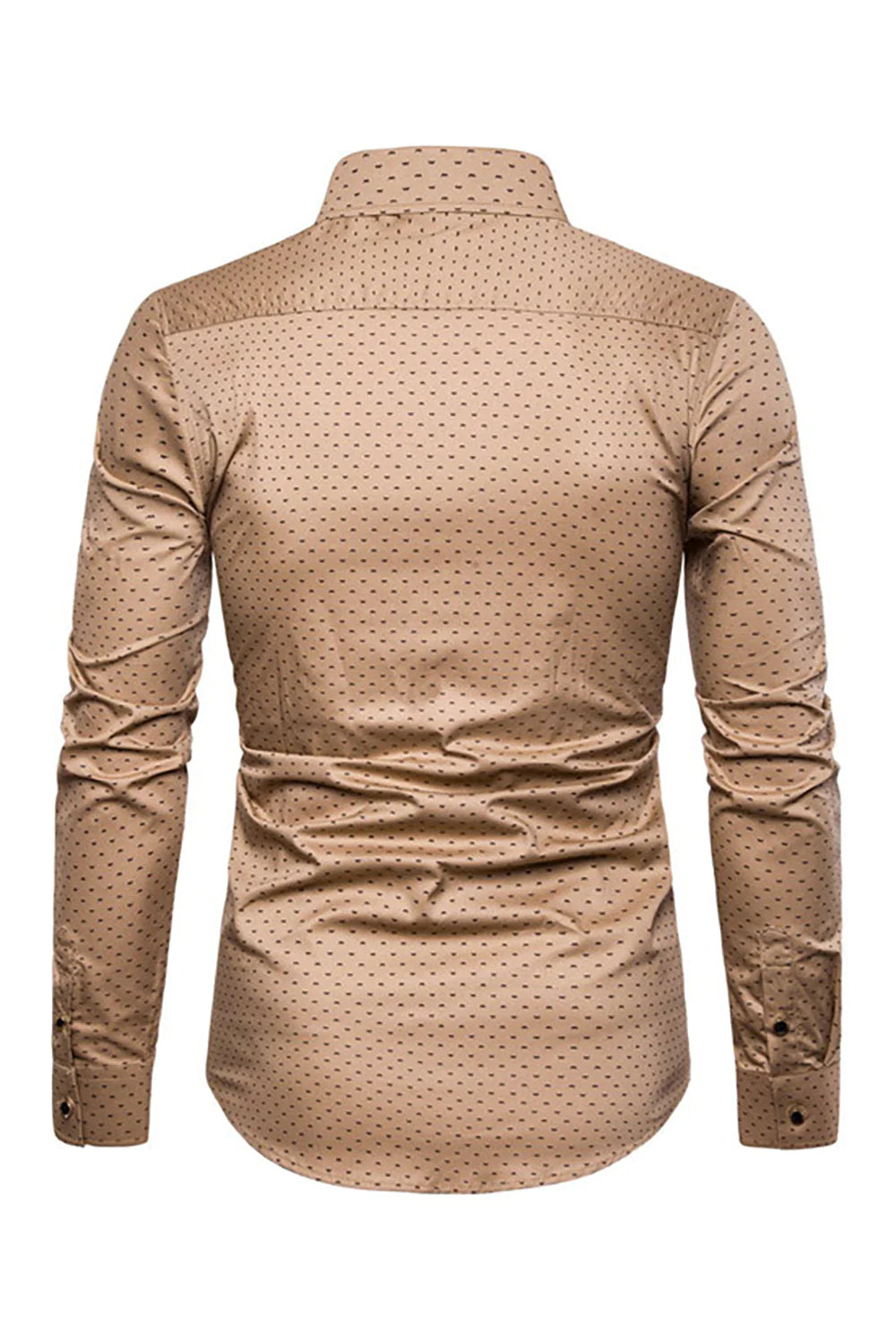 Manga Larga Hombre Camisa de Talla Grande