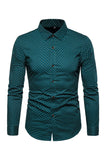 Manga Larga Hombre Camisa de Talla Grande