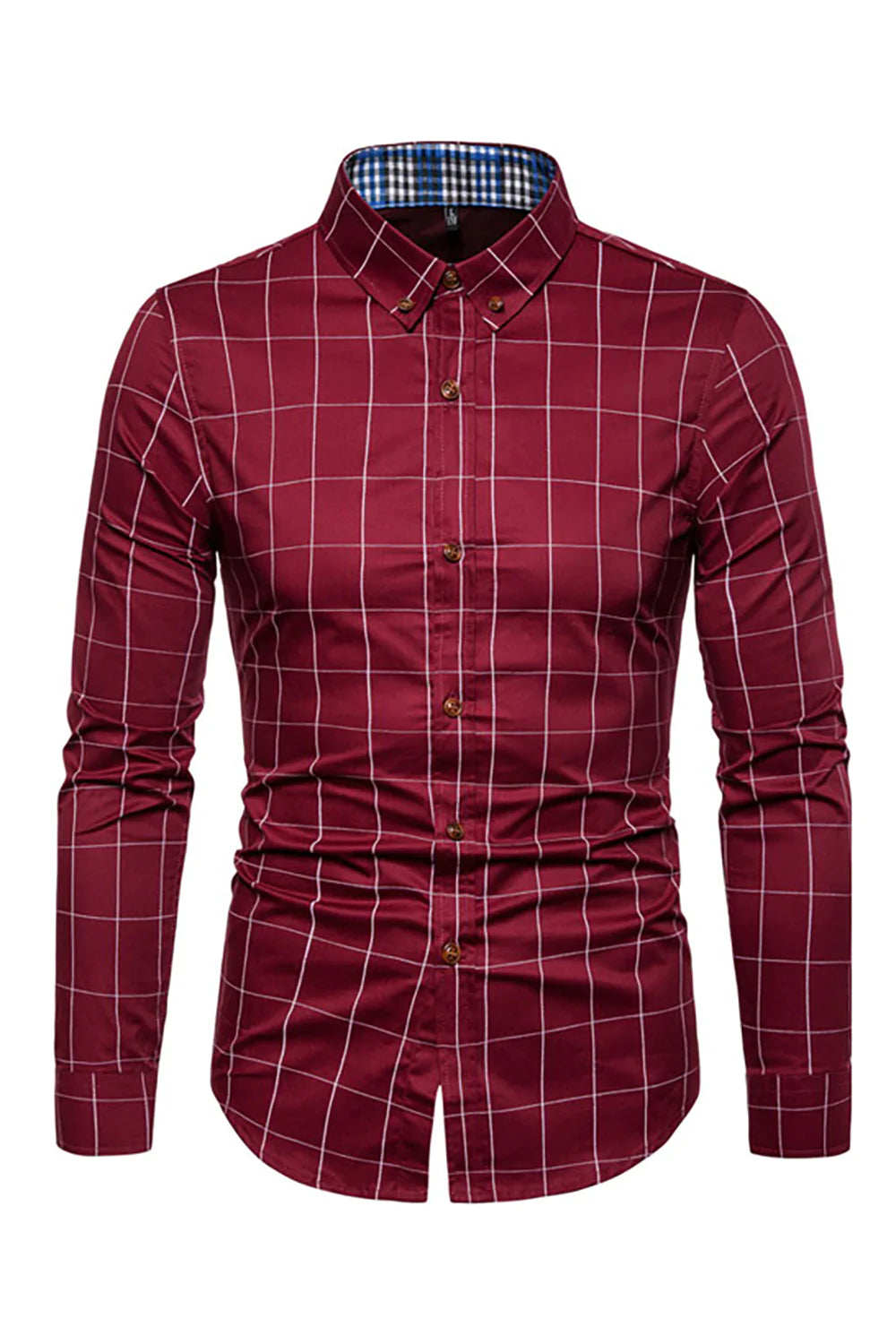 Talla Grande Slim Camisa Para Hombre
