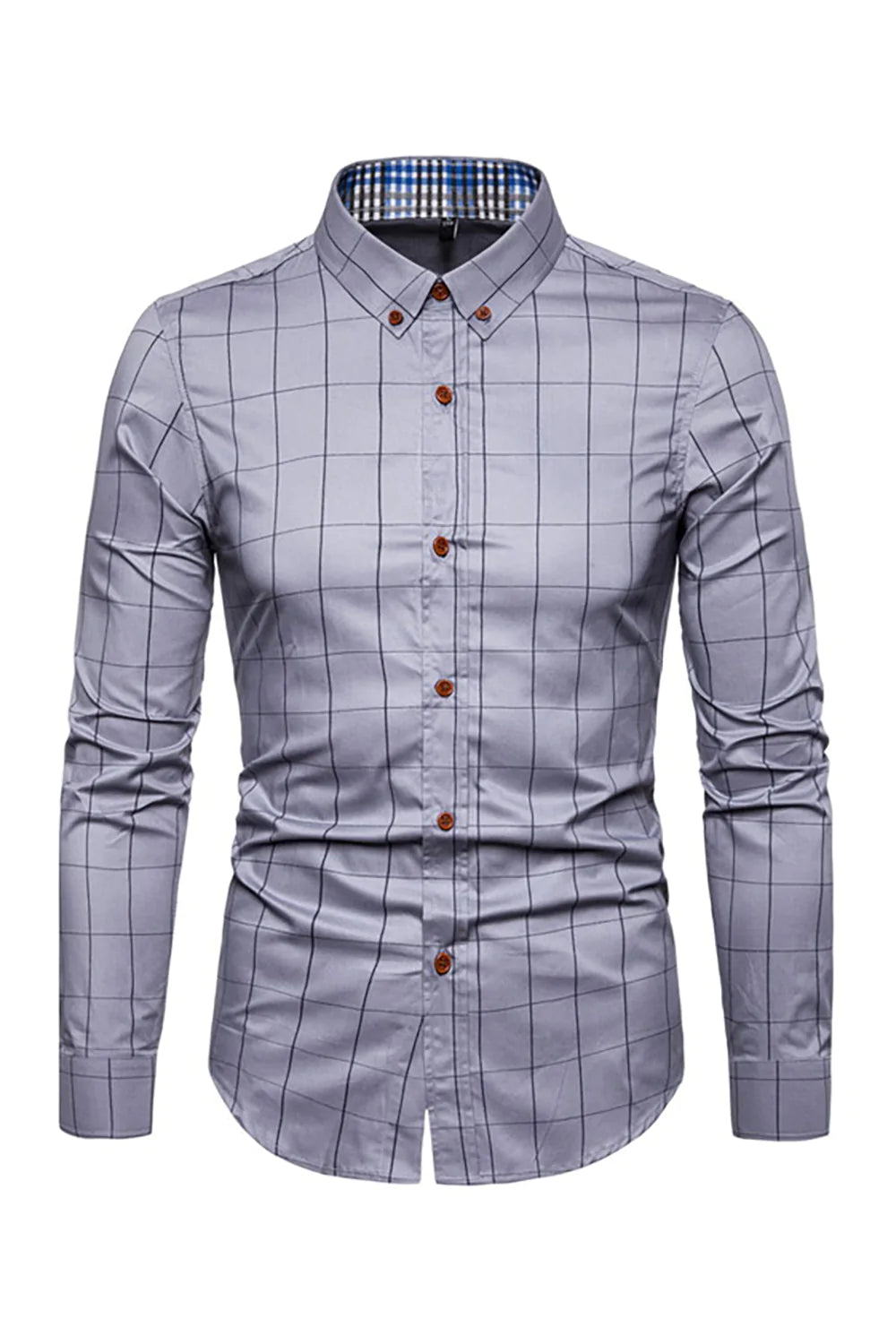 Talla Grande Slim Camisa Para Hombre